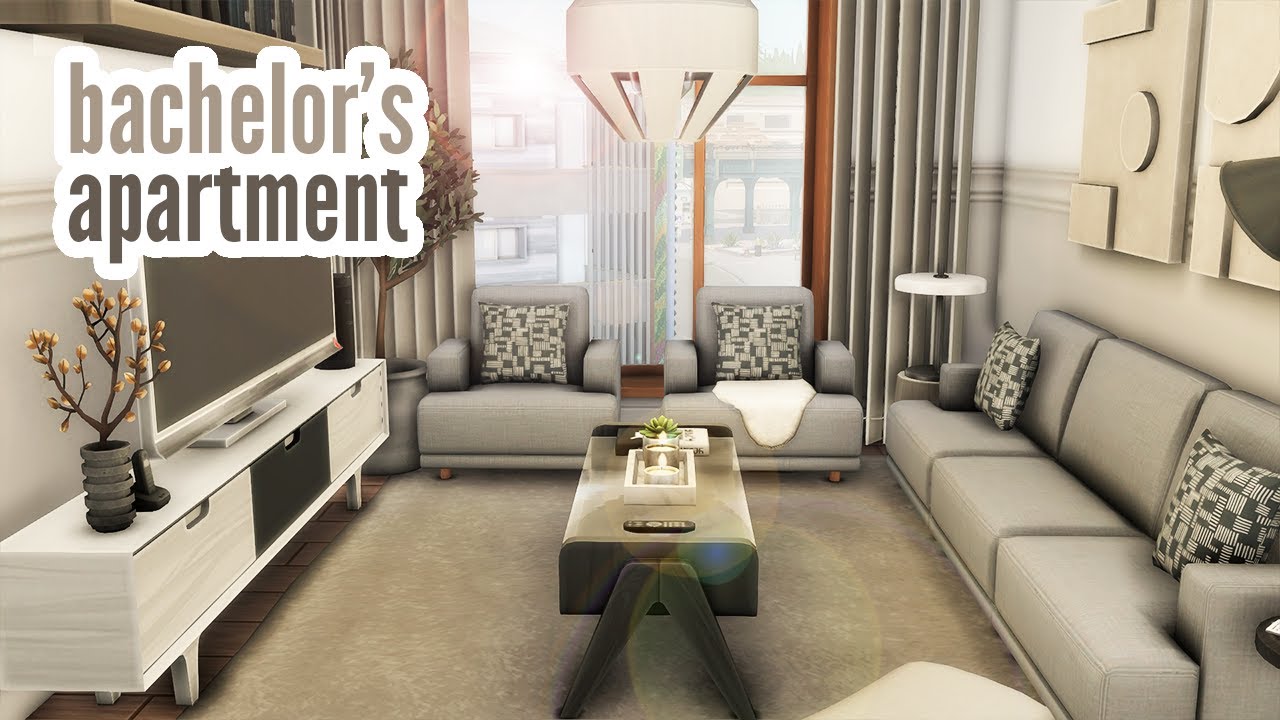 bachelor's apartment \\ The Sims 4 speed build