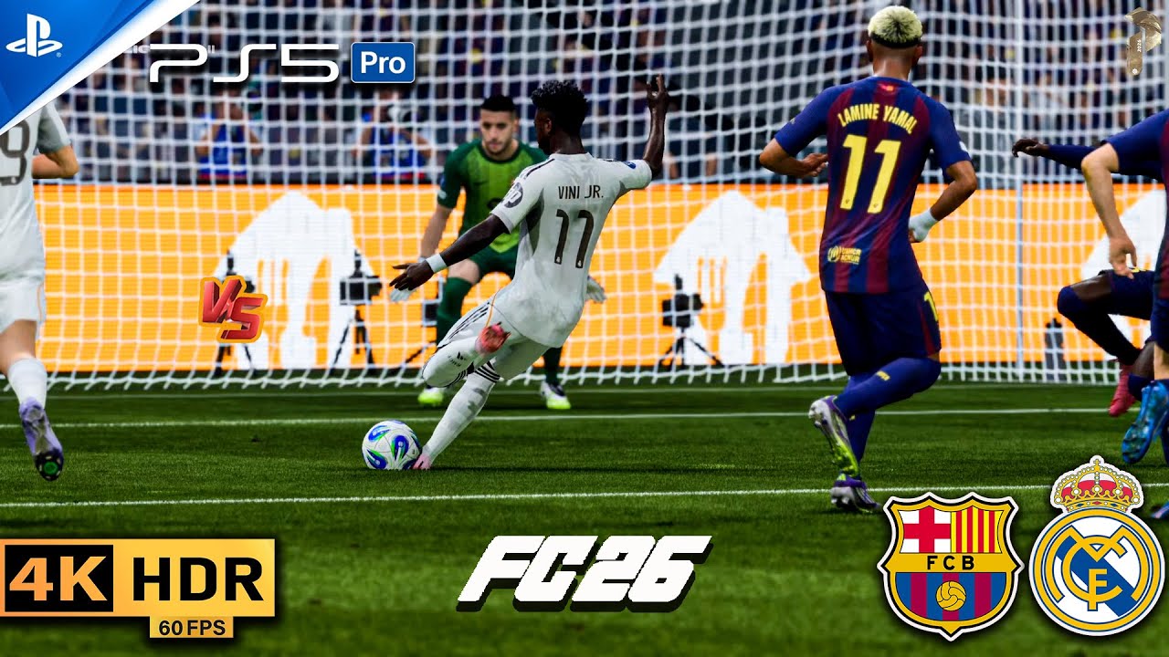 EL CLÁSICO SUPER CUP FINAL 🏆 Barcelona vs Real Madrid | FC 26 PS5 Pro 4K HDR #fc26 #ps5 #4k #viral
