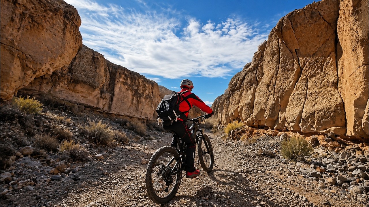 Secret MTB Trail in Sloan Canyon Banned on Trail Forks | Las Vegas Best Bike Trails