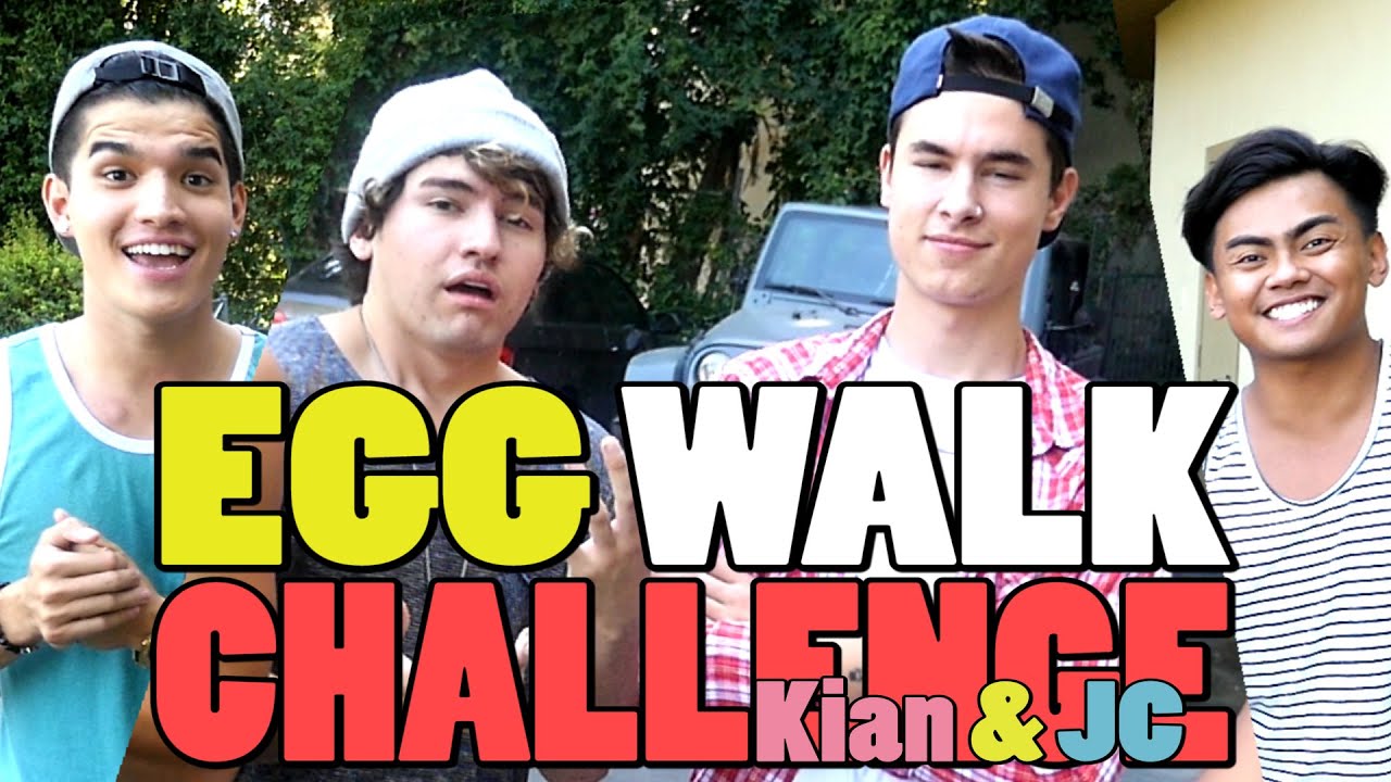 EGG WALK CHALLENGE! ft Kian & JC