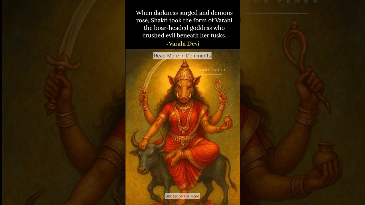 Varahi Devi &ndash; Wrath of Shakti, Grace of Tantra #varahidevi #varahi #shorts #kaali #youtubeshorts