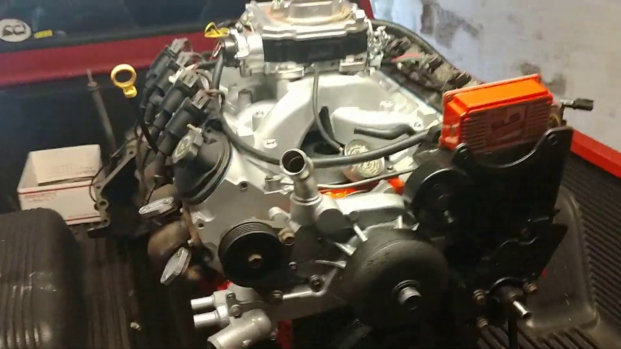 Cold Start: Carbureted LQ4 6.0L LS1 engine up close. 37* F in NE Ohio