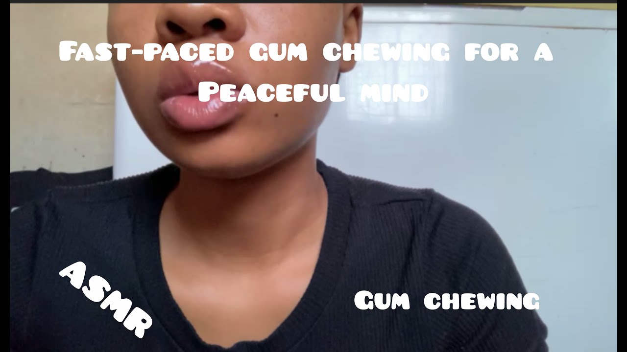 ASMR Close up | Fast gum chewing for a peaceful mind