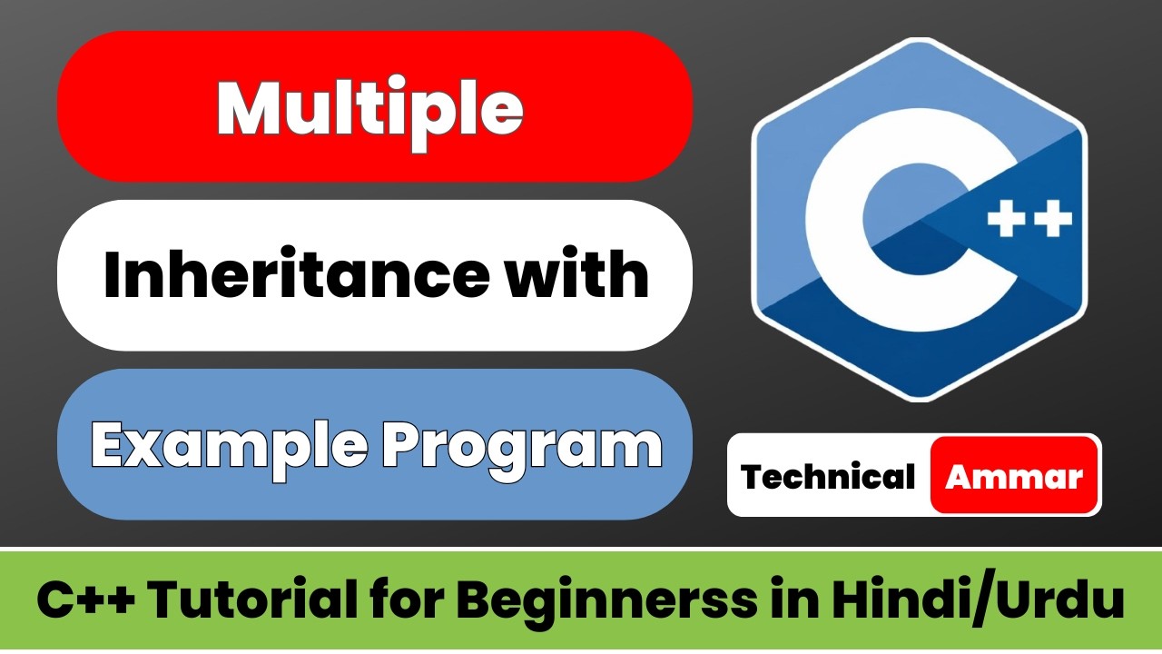 Multiple Inheritance in C++ | C++ Inheritance Part-6 | C++ Tutorial for Beginners #74