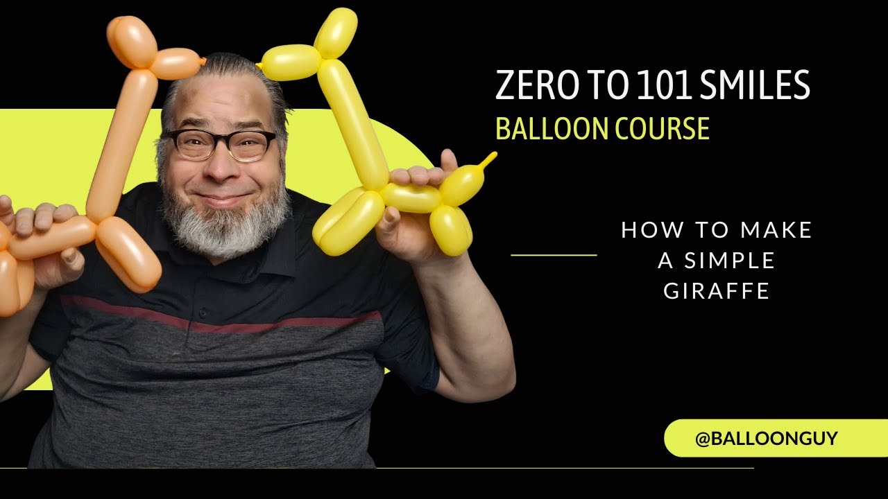 How to Make a Simple Balloon Giraffe 