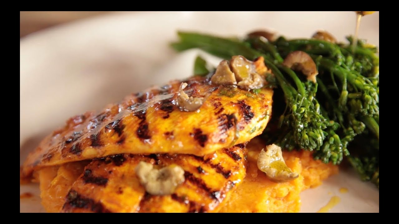 〈奧利佛上菜〉香料檸檬雞配地瓜泥與蔬菜｜Lemon Chicken with Smashed Sweet Potato