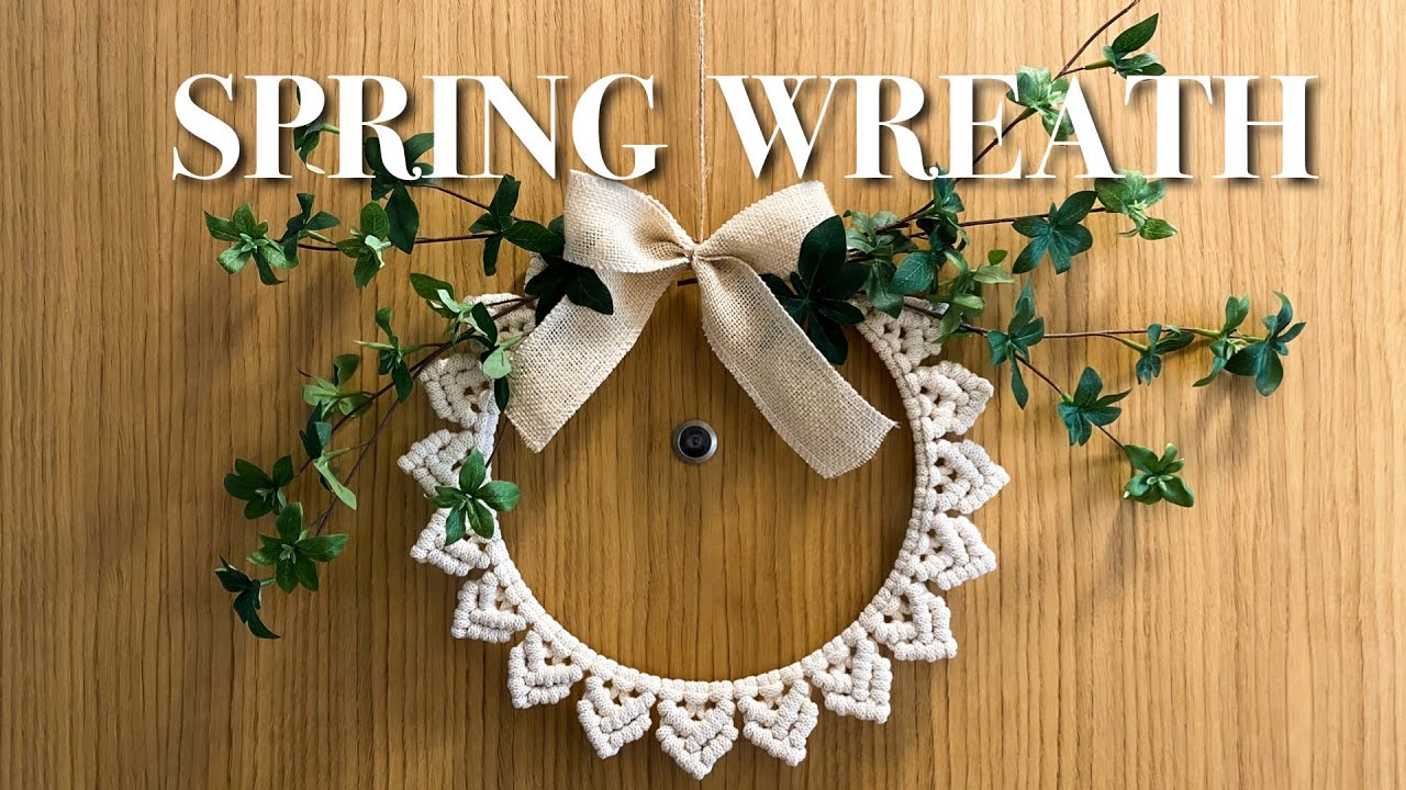 Macrame SPRING WREATH | Easy for beginners