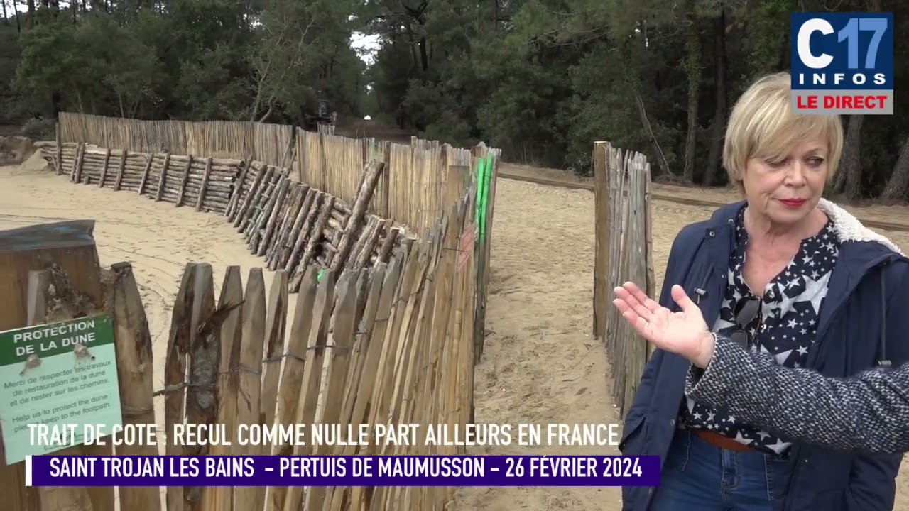 ST TROJAN LES BAINS PERTUIS DE MAUMUSSON trait DE CÔTE : L’OCÉAN GAGNE DE PLUS EN PLUS SUR LA TERRE