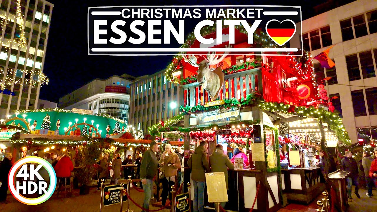🎄 Essen, Germany Christmas Market in December 2025✨4K HDR 60fps Walking Tour