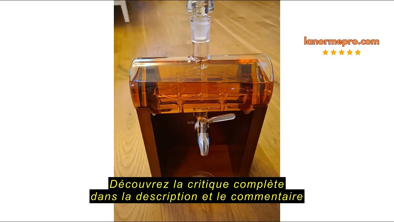 Avis sur la WHISISKEY Carafe Whisky - Carafe à Whisky - 1100ML - Coffret Cadeau Homme - Coffret Whis