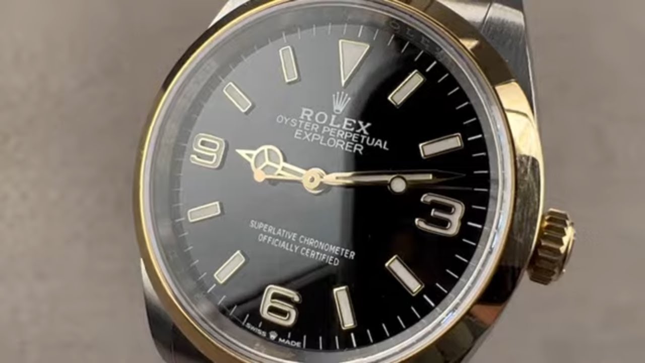 Rolex Explorer Two Tone Steel Gold 124273 Rolex Watch Review