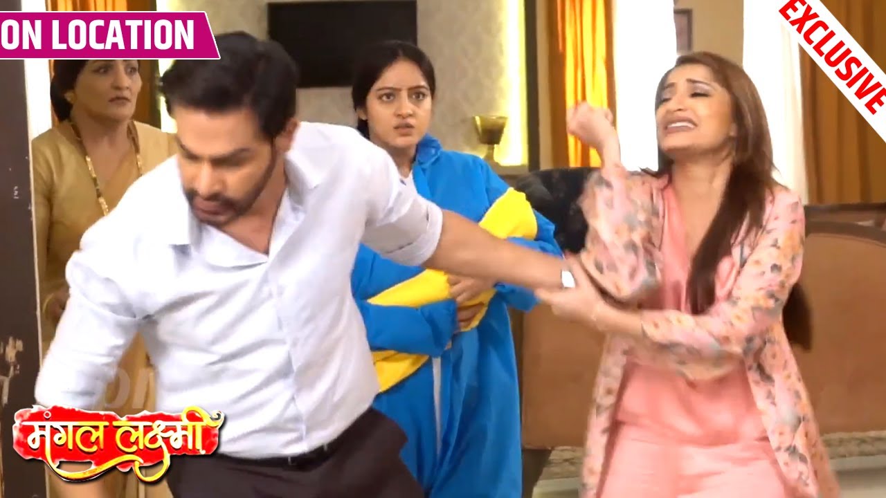 Mangal Lakshmi | Adit Ne Soumya Ko Nikala Ghar Se Dhakke Marke Bahar | On Location