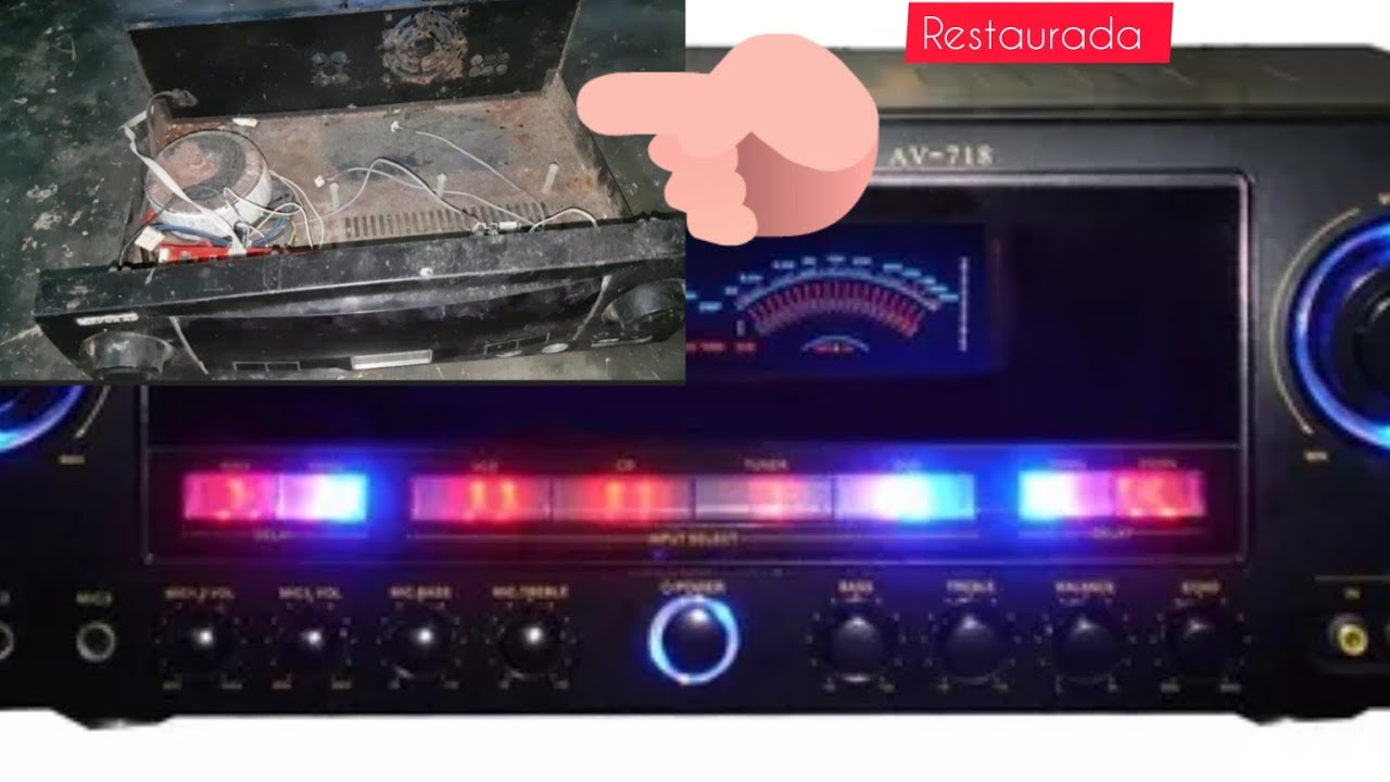 restauración de amplificador  de audio chino
