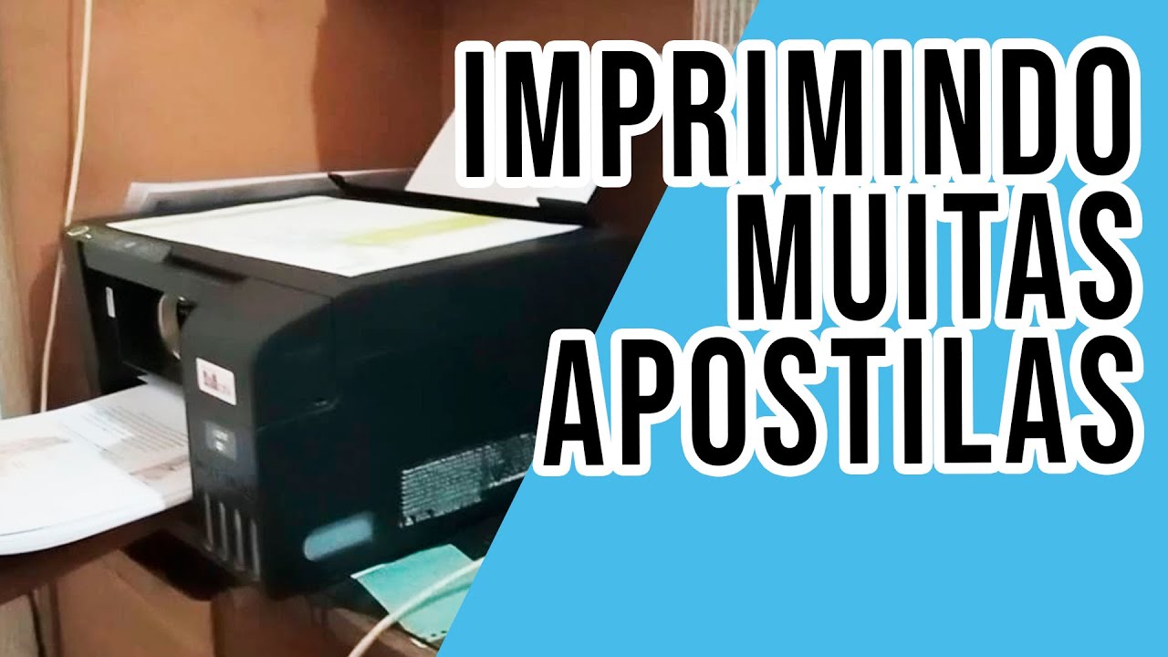 Rotina de Produção - Imprimindo muitas apostilas na EPSON L3250 - #RiggArts