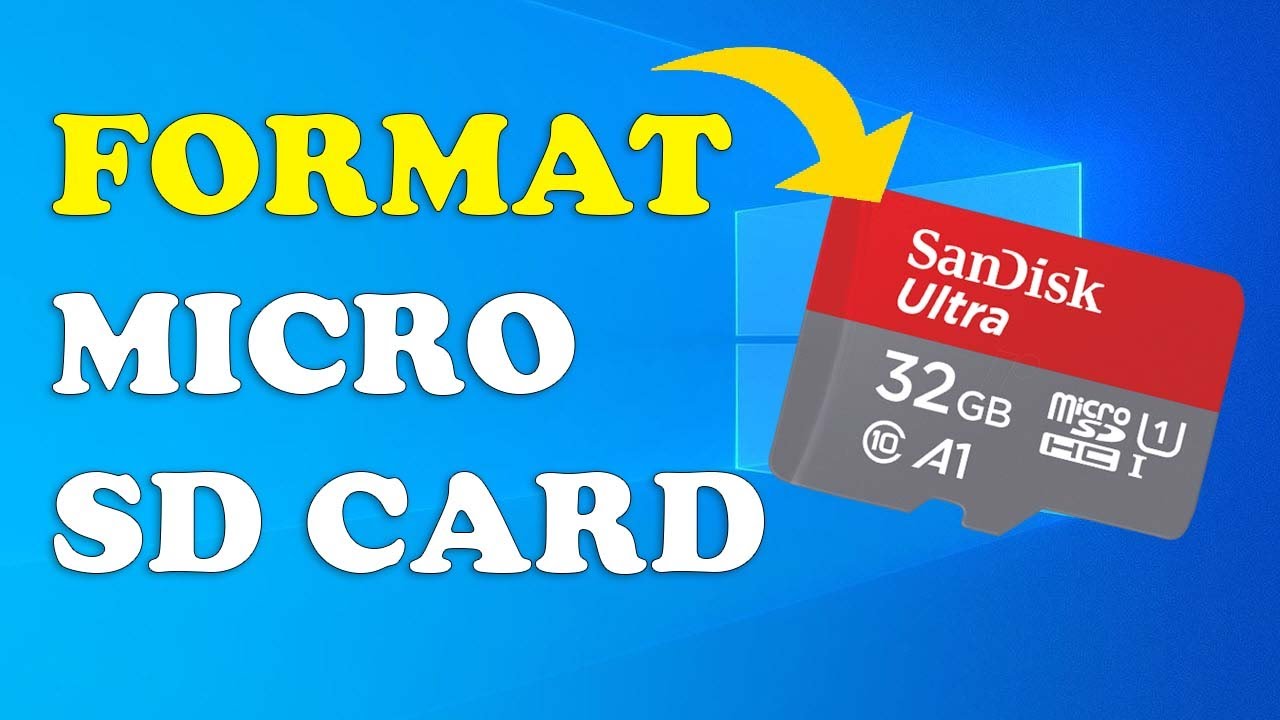 Как отформатировать карту Micro SD на ПК/ноутбуке с Windows 10 (быстрый метод)