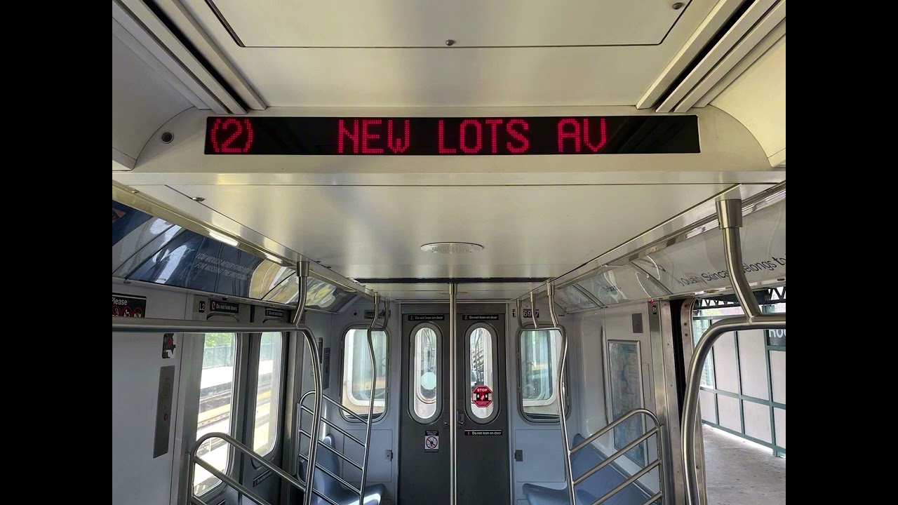 R142 (2) Train Announcements To New Lots Avenue || Via 7th Avenue Express