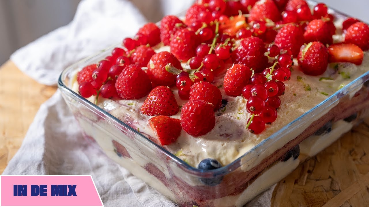 Glutenvrije tiramisu met rood fruit | In de mix