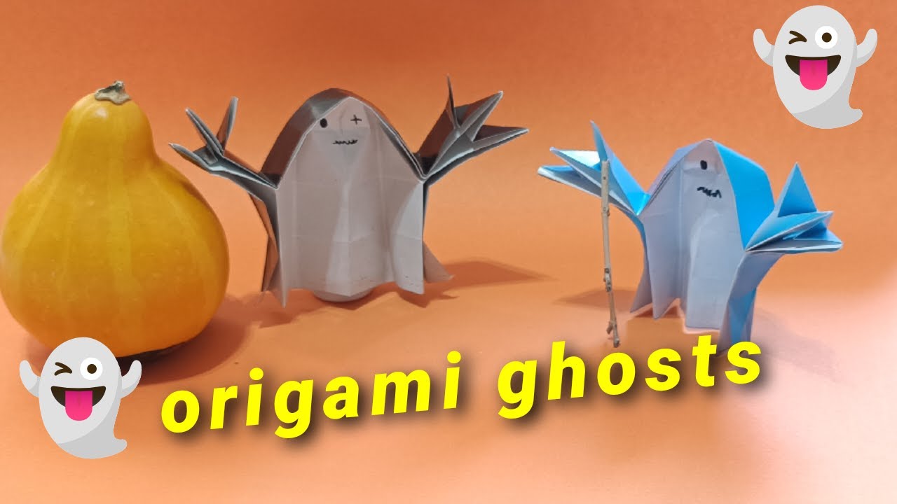 Halloween:origami ghosts:How to make an origami ghost with Paper?