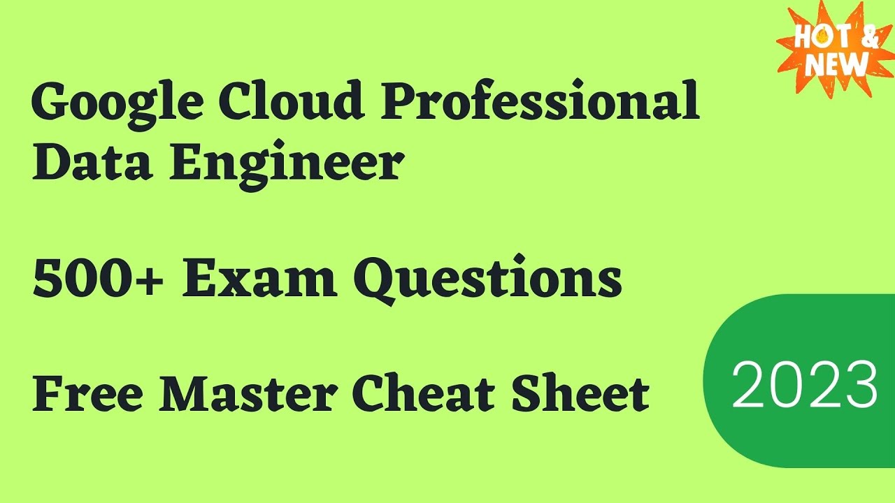 Google Cloud Professional Data Engineer Practice questions 2026