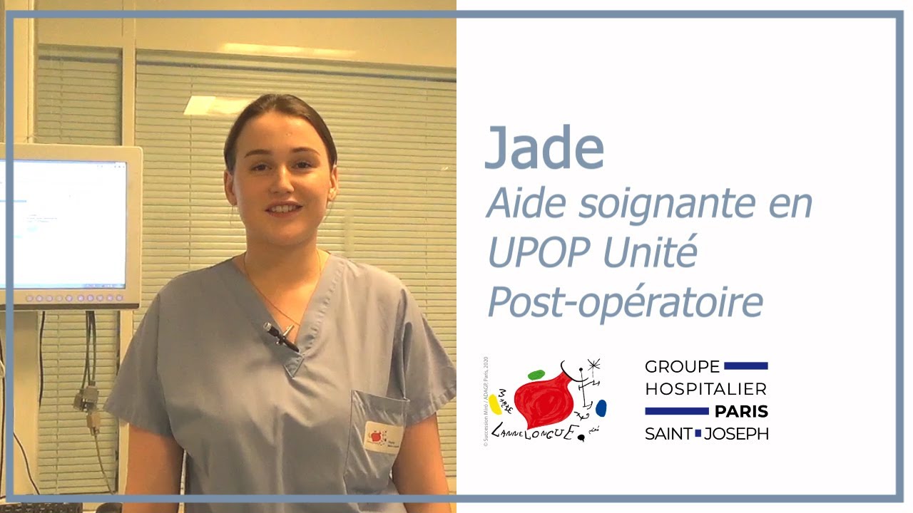 Jade, aide soignante en unité post-opératoire - Hôpital Marie-Lannelongue