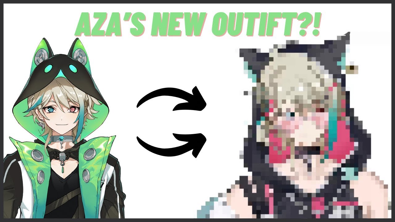 [Eng Sub] Aza's new outfit reveal?!! [阿萨Aza]【VirtualReal】