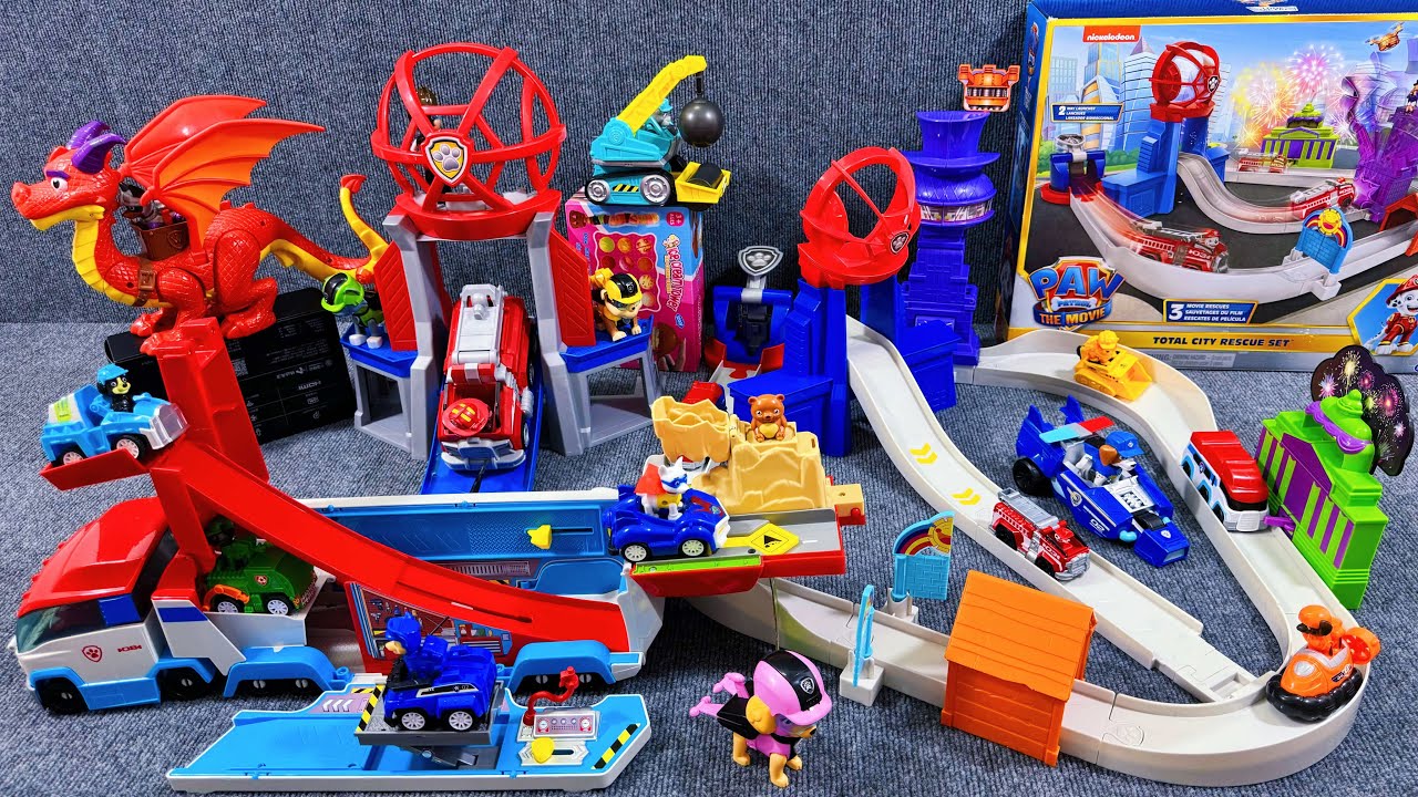 11 minutes unboxing experience, cool paw patrol pups to the rescue gameplay ASMR | Review toys