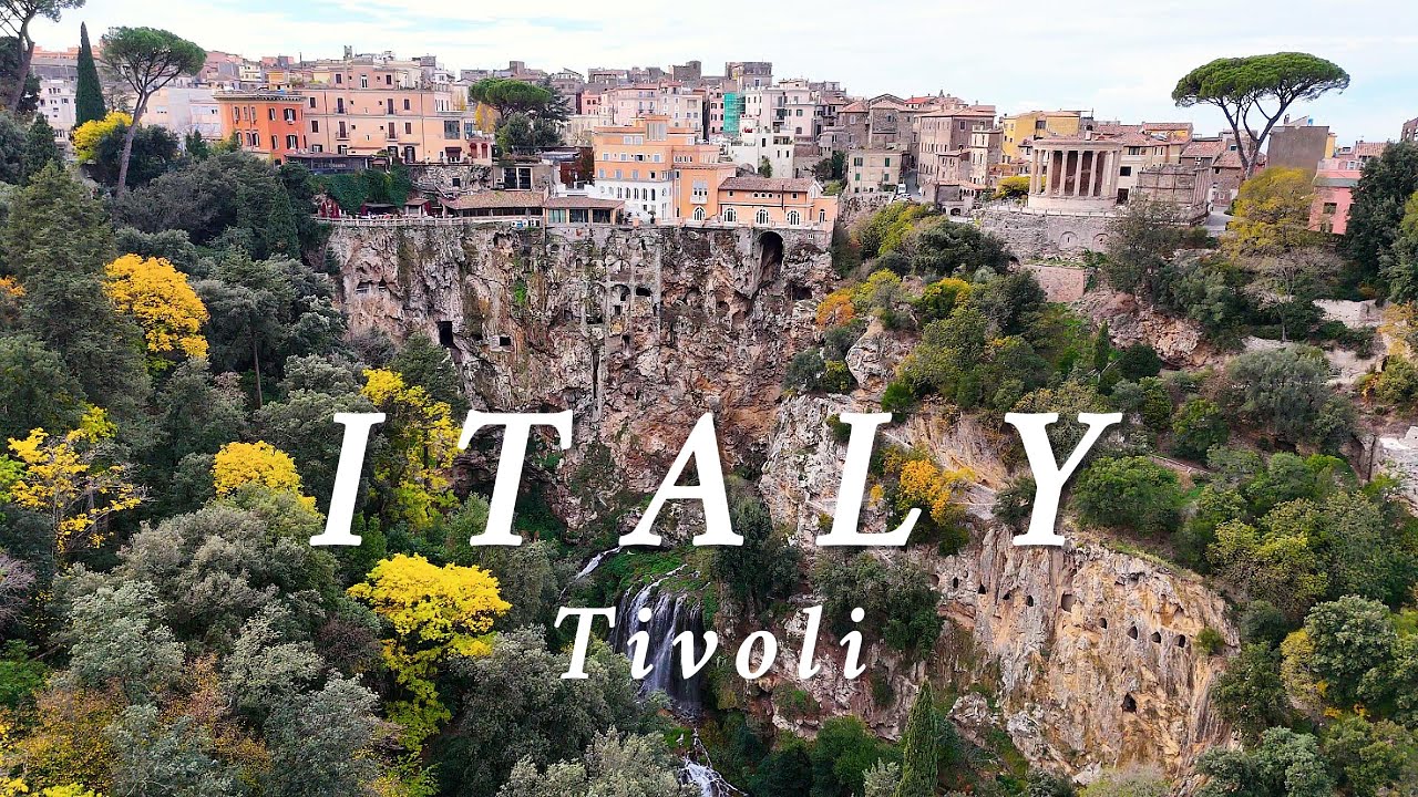 FLYING OVER Tivoli ITALY