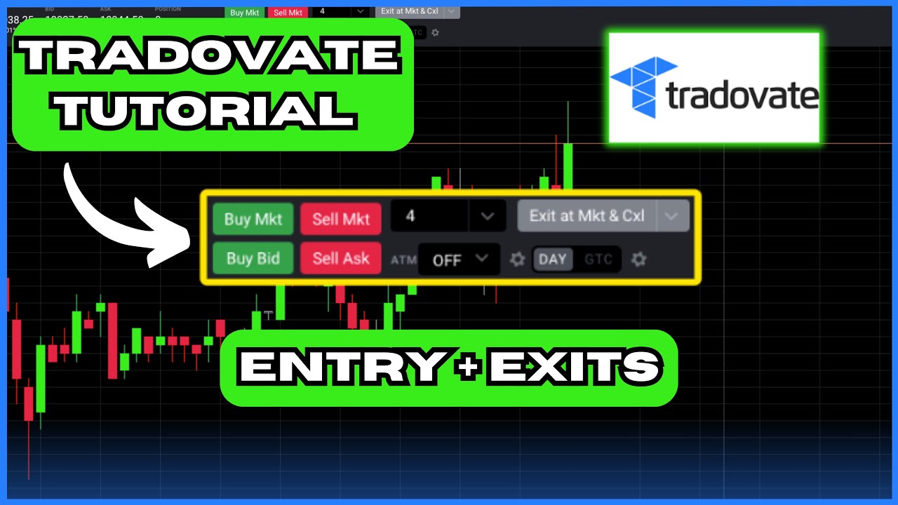Учебное пособие Tradovate | Как входить и выходить из сделок + TP и SL