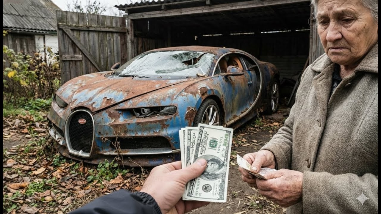 I Bought Bugatti Chiron for ONLY $1000! Grandma Sold Me His Abandoned Supercar