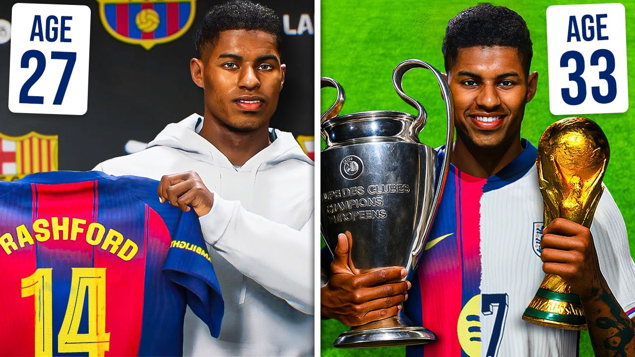 I Played Marcus Rashford&rsquo;s Career At Barcelona