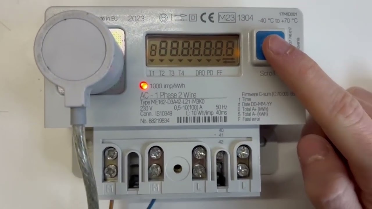 How to read the Iskra ME162 Dual Rate (Economy 7) Electric Meter.