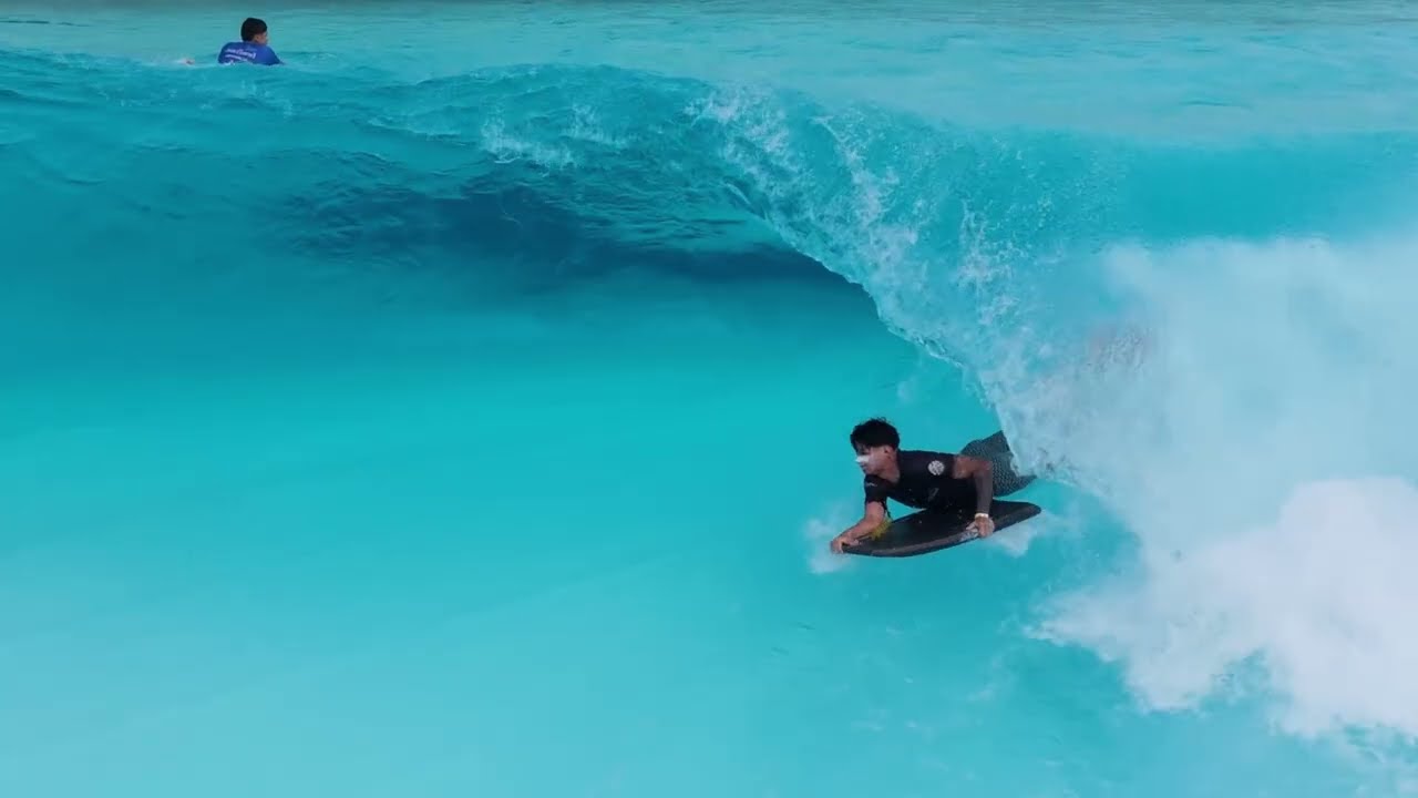 Perfect Bodyboard Waves at Surfland (Drone POV)