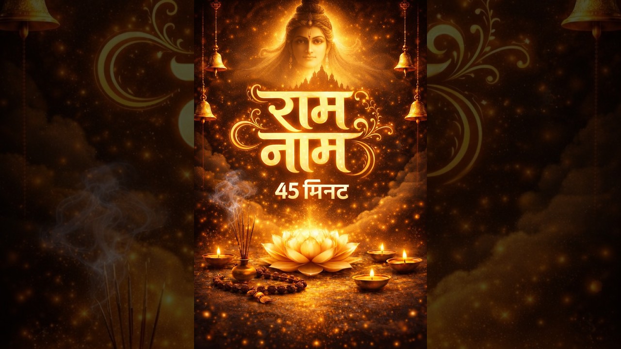 श्री राम नाम जाप 45 मिनट | मन की शांति के लिए दिव्य मंत्र 🙏🚩 जय श्री राम