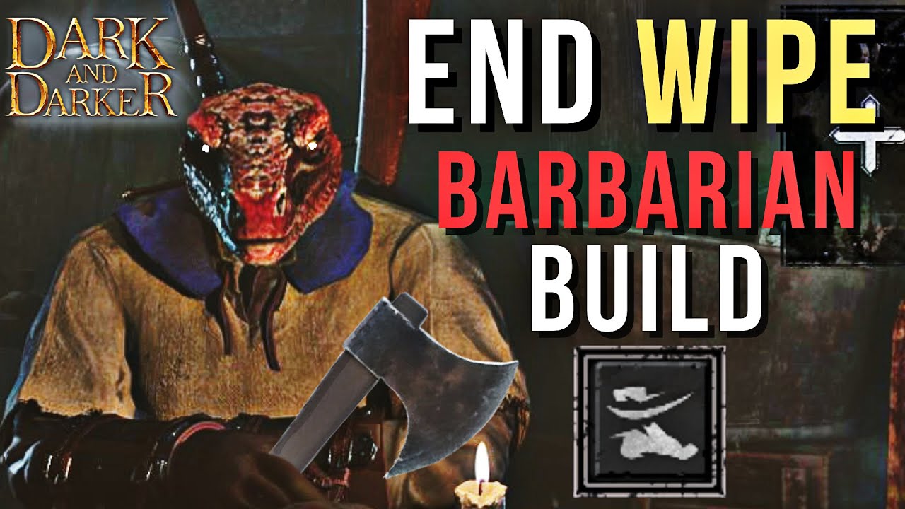 Dark and Darker | End Wipe Broken Barbarian Build | Achilles Strike