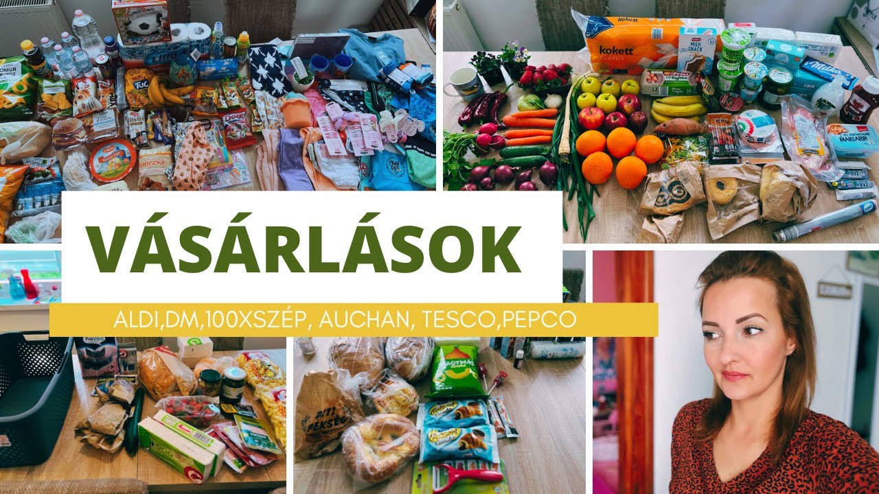 Vásárlások 2 hét alatt-ALDI,DM,100XSzép,AUCHAN,TESCO,PEPCO//Food és Non-food HAUL//
