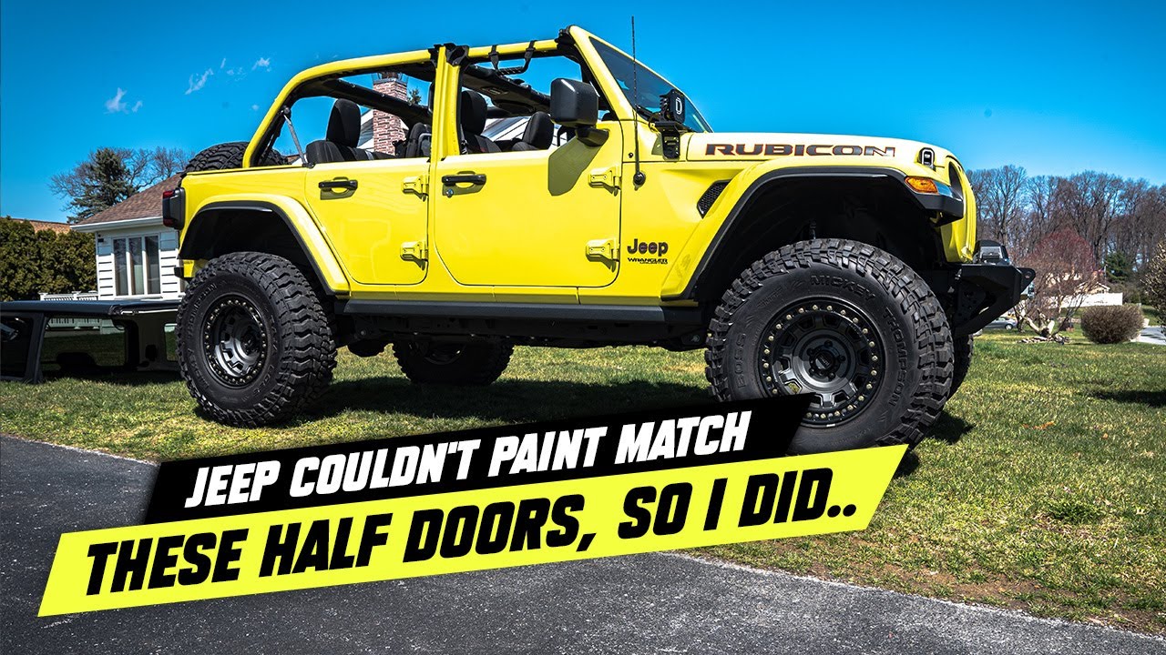 How We Paint Matched the Jeep Wrangler Half Doors
