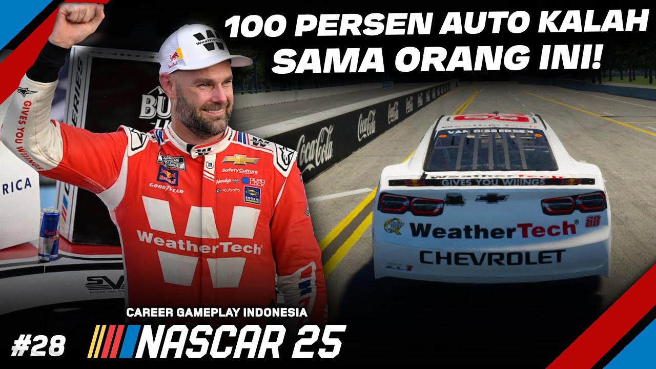 CECEP GA PUNYA KESEMPATAN, ROAD COURSE DISIKAT ABIS SI BOTAK!🤯- NASCAR 25 Career 28 (PC) Indonesia
