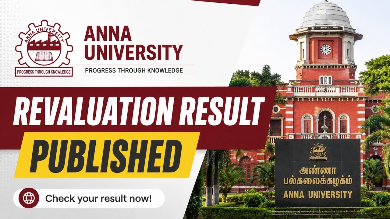 Anna University Nov/Dec 2025 Semester Exam Revaluation Result Published