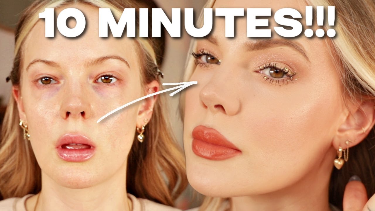 10 MINUTE MAKEUP FOR THE HOLIDAYS!!! quick makeup you can do under 10 minutes