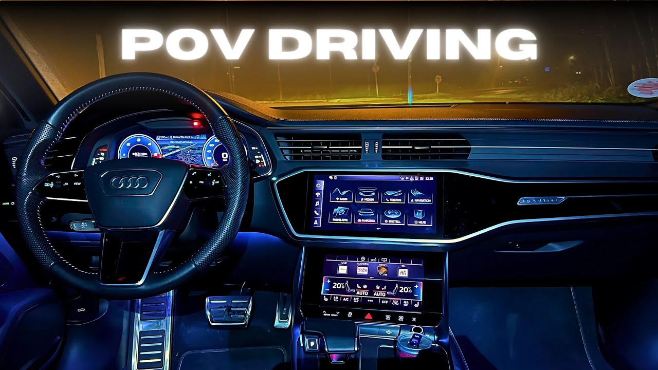 [4K] AUDI A6 C8 286HP | FOGGY NIGHT DRIVE POV by DriveFanatic