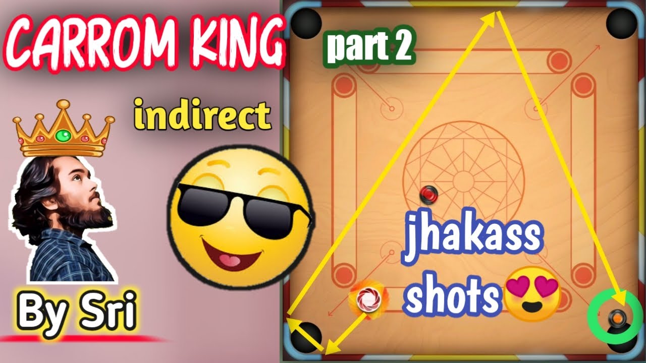 🔥legendary best indirect finishing shots💘/ part-2 / indirect carrom king 👌/ by Sri / Carrom pool😍