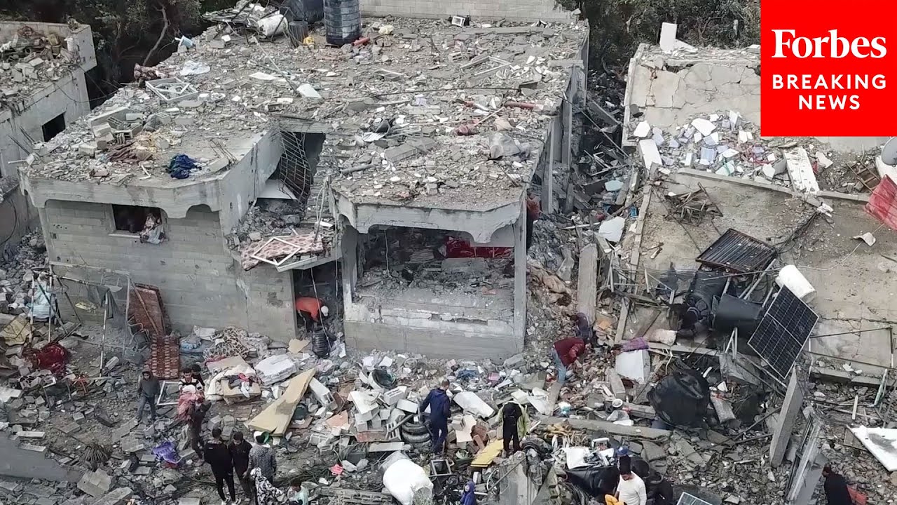 Drone Footage Captures Destruction Of Gaza Strip’s Al-Maghazi Refugee Camp After Airstrike