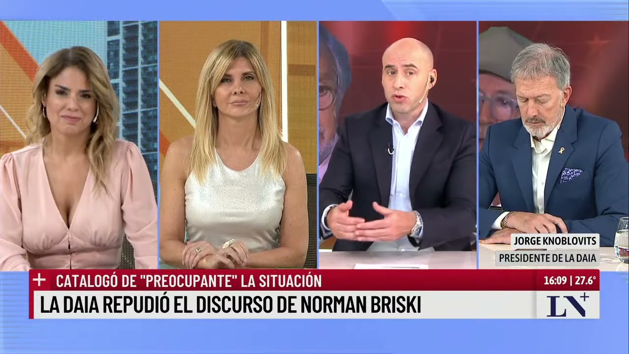 La DAIA repudió el discurso de Norman Briski y catalogó de 