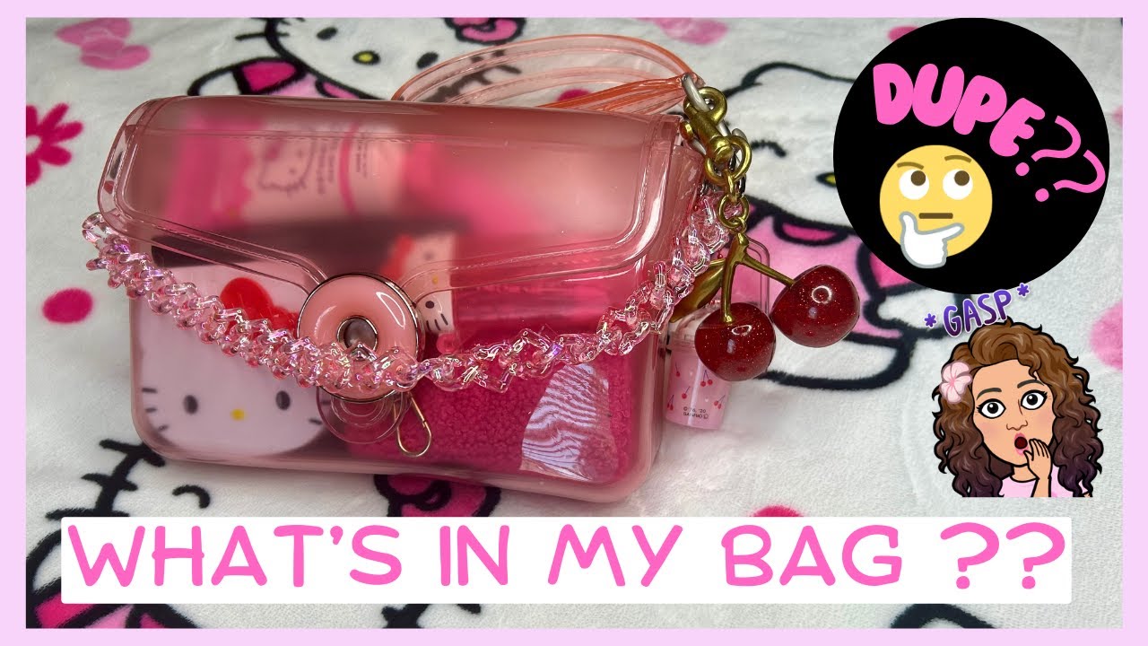 What's In My Bag ?? Amazon Jelly Tabby Bag 🥰🎀✨
