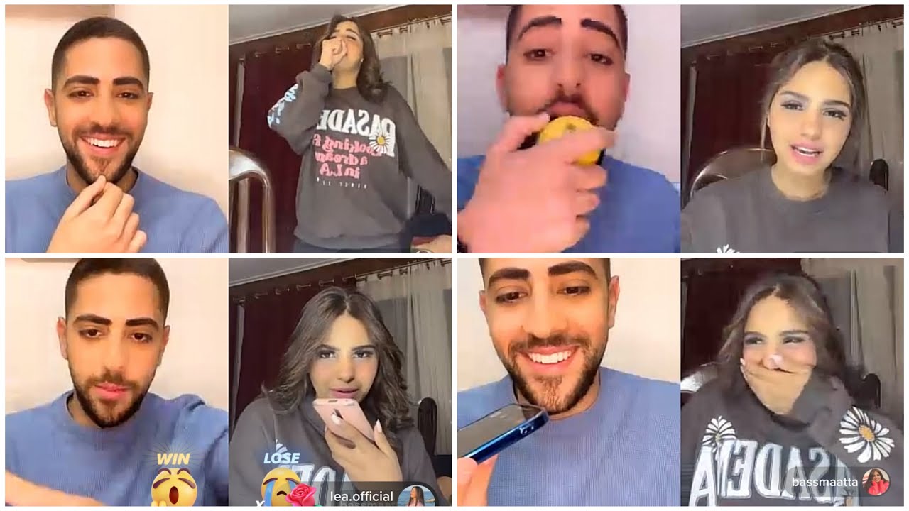 لايف بسمة عطا و فادي فتال في التيك توك تحدي تتصل بعزيز و تقوله انها في الطوارئ و فادي زعلان من اخوه