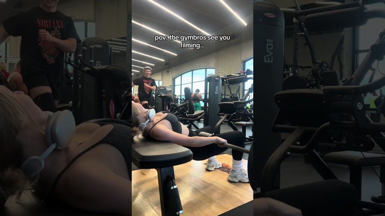 POV: the gymbros see you filming... #shortsfeed #shorts