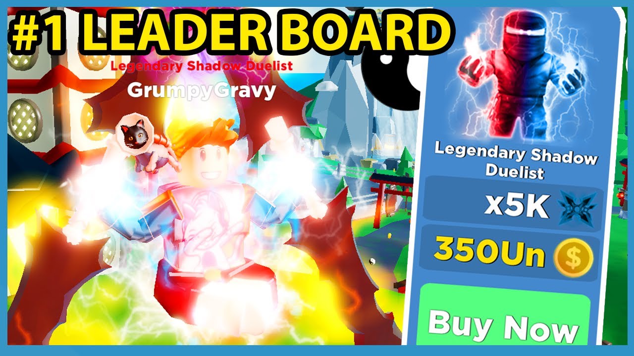 I Unlocked The Max Rank and Got on Top Leaderboard in Roblox Ninja Legends