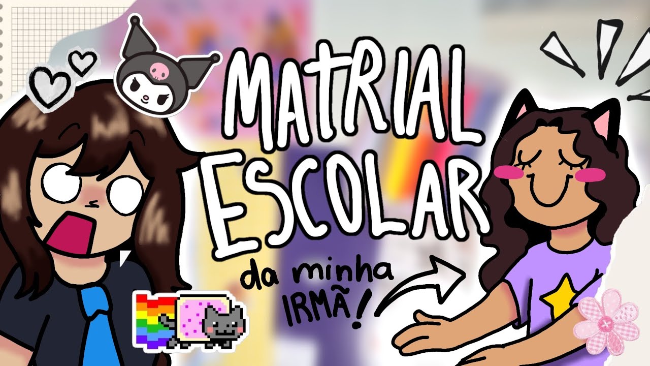 Material Escolar da minha IRMÃZINHA!!✏️📚✨️#materialescolar #material 