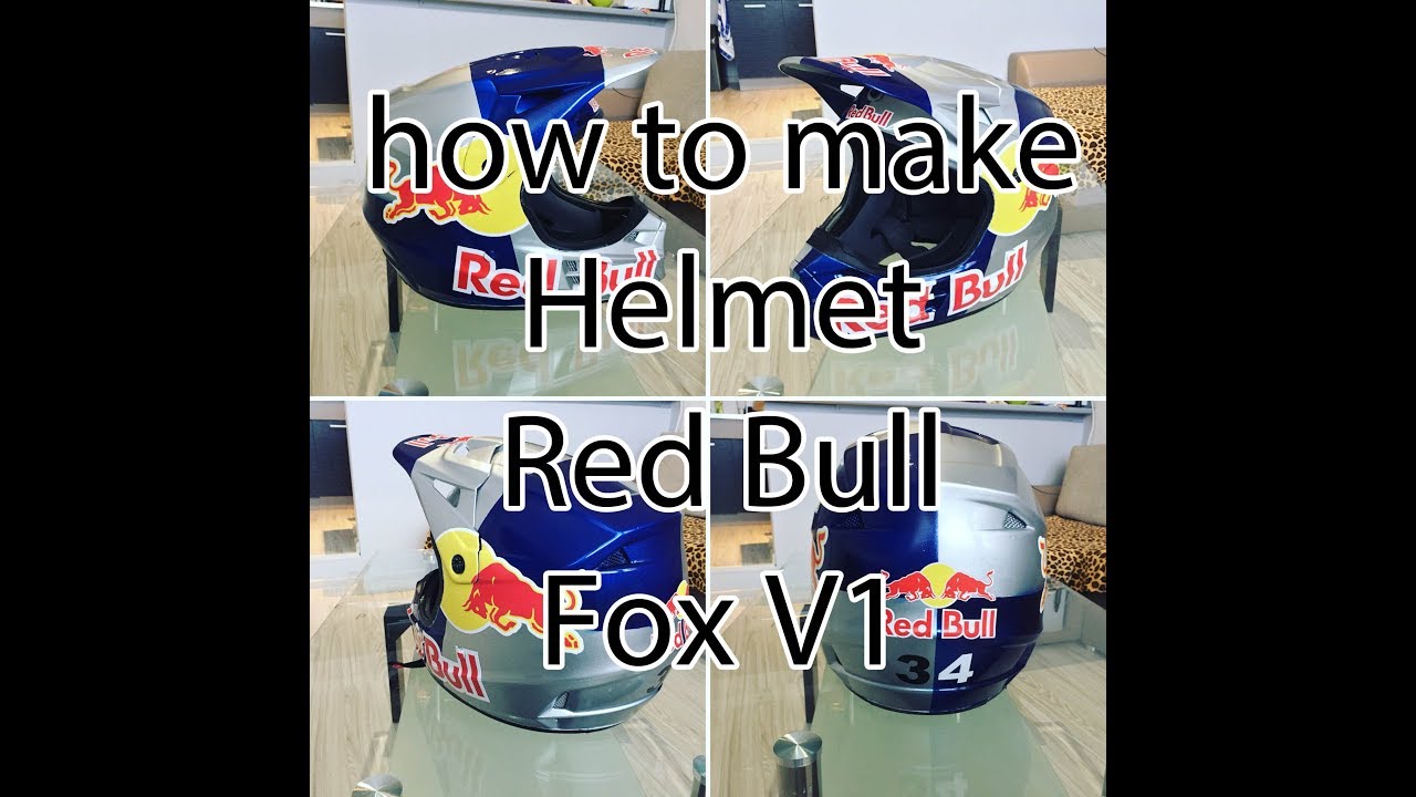 how to make helmet Red Bull FOX / 34Service /