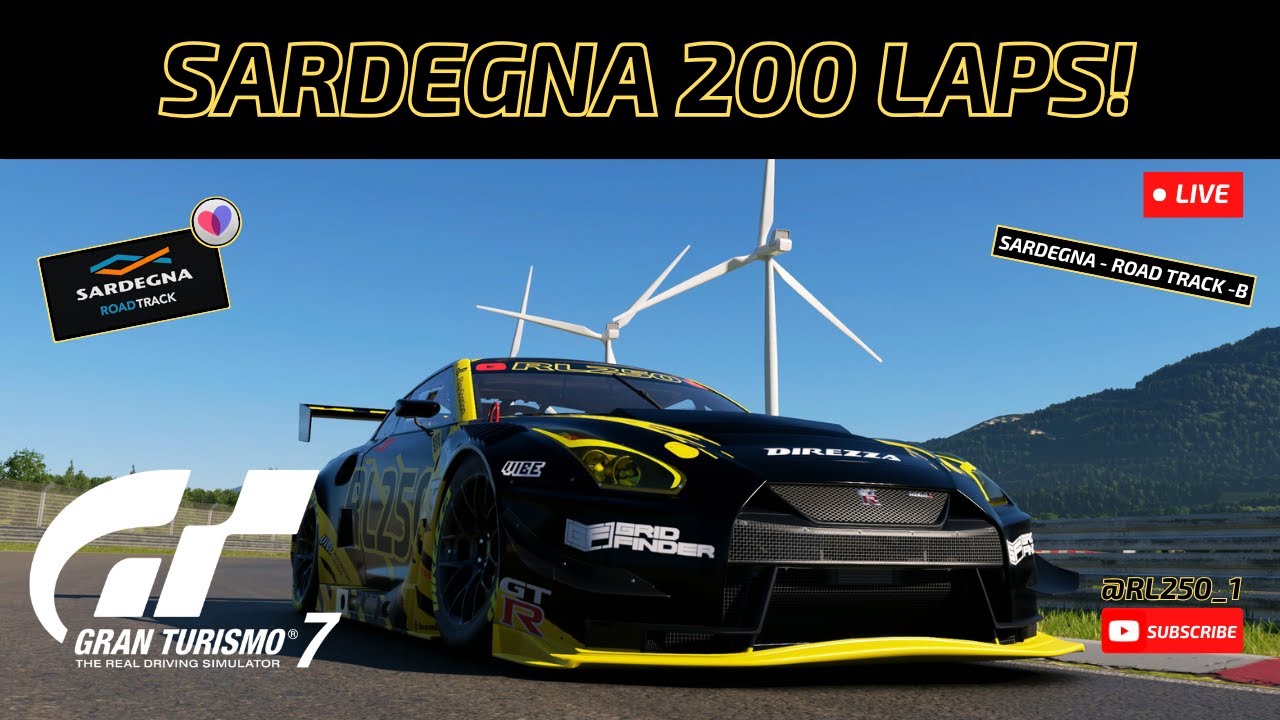 🔴LIVE: Gran Turismo 7 - Sardegna 200 Laps Vs Sophy AI!